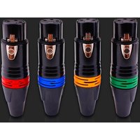 2 Pairs XLR DMX 3 Pin Microphone Audio Cables Plug Connectors Male Female MIC Snake Plug Cable Connectors Multi-color matching