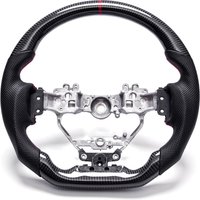 Carbon Fiber Steering Wheel For Lexus CT200h IS250 IS350 RC F, Sport Perforated Leather Red Stitch Modified Steering Wheel