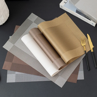 PVC Placemats Heat Insulation Dining Table Mat Waterproof Oil Proof Placemat Table Kitchen Home Party Hotel Accessories