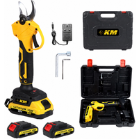 Bürstenlose kabellose elektrische Gartenschere 20V wiederaufladbare Lithium-Batterie 1500W Leistungsschere mit SK5-Kohlenstoffstahlklinge 30mm Schnittkapazität Garten-Obstbaum-Astschneider