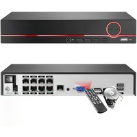 Techage H.265 8CH PoE Network Video Recorder 4MP 5MP 8MP 1080P 4K Surveillance PoE NVR Up to 16CH for Network Camera CCTV Video