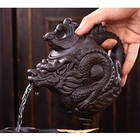 Authentic Yixing Teapot dragon and phoenix tea pot Big capacity purple clay tea set kettle kung fu teapot