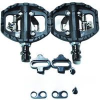 AliExpress NONE NEW SYUN-LP Black nylon DU+bearing MTB Mountain XC Clipless Bike SPD bicycle cycling Pedals Inc Cleats pedal bicycle parts