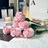KNEW BUILT 3D Eternal Rose Building Blocks Flower Toys-Wedding Anniversary Gifts,DIY for Valentine’s Day,Home/Desk Decor
