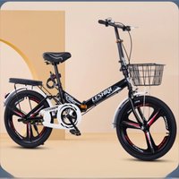 AliExpress OLOME Chase New Folding Bicycle Lightweight 20 22 Inches Male And Female Adult Bicycles, Shock-absorbing Student Bicycle For Commuting