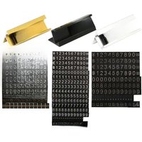 19 Groups Gold-Tone Metal, Arabic Numerals Together Price Tags