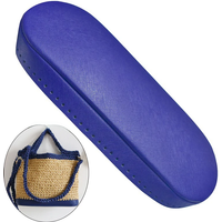 32x12cm High Quality Leather Bag Bottom Base Shaper Cushion Pad for Crochet Bucket Bag Purse Blue Black Beige