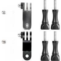 3-Way Adjustable Extension Pivot Arm Adapter Kit for GoPro Hero 11, 10, 9, 8, 7, Insta360 DJI OSMO, Same and Vertical Direction