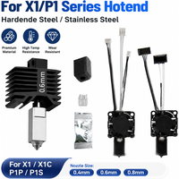 Hotend For Lab X1 X1C P1P P1S Hard Steel Nozzles Bamboo All Metal Hotend Bambulabs Combo Thermistor For Bamboo Lab Cooling Fan