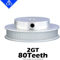 Mellow Voron 3D Printer Parts 80 Teeth 2GT Synchronous Pulley Bore 5mm For Width 6mm GT2 Timing Belt GT2 Pulley Belt 80Teeth 80T