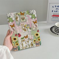 Little Fresh Cute Cat Protective Case is suitable for Apple iPad Pro 2024 11 inch, 2025 Air 5/4 10.9 inch, iPad 10 9.7 inch, 10.