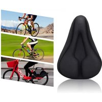 AliExpress Bicycle Seat Soft GEL Cover MTB Bicycle Wide Silicone Soft Exercise Bike Seat Cushion Wide Foam MTB Bike Seat cover for Seats