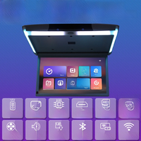 15.6 inch Display digital screen Android 9.0 Car Roof Monitor LCD Flip Down Screen Overhead Multimedia Video Ceiling Roof mount