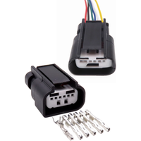 1 Set 6 Way AC Assembly Car Wire Plastic Housing Socket With Terminal For Ford Auto Rear View Camera RVC Electrical Connector