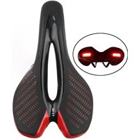 AliExpress NONE Bike Saddle with taillight MTB Mountain Bicycle Cycling Cushion Warning Lamp Comfortable Seat Outdoor Bike Accessories Wholesale