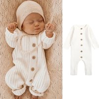 0-24M Newborn Kid Baby Boy Girl Winter Clothes Knit Warm Baby Romper Sweater Thick Jumpsuit Cute Sweet New Born Outfit