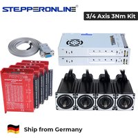 STEPPERONLINE EU Ship 3Nm Nema 4/3 Axis Nema23 Zestaw silnika krokowego z zamkniętą pętlą z enkoderem i sterownikiem serwo CL57Y V2.0 Zestaw CNC