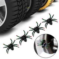 AliExpress 4Pcs/Set Spider Shape Car Valve Stem Caps Wheel Valve Covers Tires Parts for Most Auto Motorcycle Bike