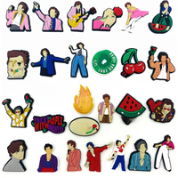 Hot Selling 1-27PCS Popular Singer Shoe Charms PVC Accessories For Fans Gifts Garden Slipper Decor Button