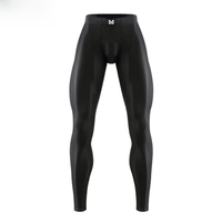 AliExpress NONE Mens Yoga Pants Silky Fitness Leggings Elastic Waistband Bulge Pouch Seamless Stretchy Tights Pants for Gym Sportswear Cycling