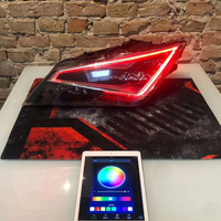 Icedriver for SEAT Leon MK3 MK4 DRL RGB multicolor LED boards daytime running lights Red Blue RGBW Demon Eye lighting bulbs