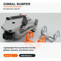 Lito / Lito X1 Gimbal Bumper Protector for DJI, Carbon Fiber & ABS Shockproof Lens Cover, Anti-Collision LiDAR Protection