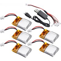 3.7V 100Mah Battery USB Charger Spare Parts For Wltoys V272 V282 V292 JXD JD395 Hubsan H111 RC Helicopter Quadcopter Battery