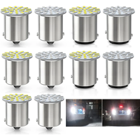 Guadsun 10pcs Truck LED Bulb 24V 1156 1157 BA15S BAY15D 3014SMD White DRL Daytime Running Lamp Car Accessories Turn Signal Light