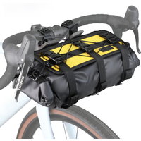 AliExpress Rhinowalk Bike Handlebar Harnesses Bag Waterproof 8L-13L For Mtb Road Gravel Bike Bikepacking Removable Dry Bag Front Cycling