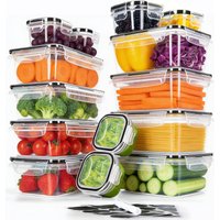 Plastic Lunch Box with Lids, Airtight Food Storage Containers Leakproof Design Perfect for Home Kitchen Picnic and Office Meal