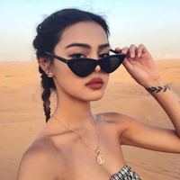 AliExpress NONE Vintage Triangle Cat Eye Women Sunglasses Personality PC Frame Resin Lens Travel Eyewear Fishing Glasses Riding Glasses Goggles