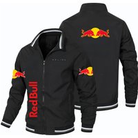 AliExpress 2025 New Retro Style Red Bull Motorcycle Jacket Racing Jacket Windbreaker Outdoor Sports Bicycle Jacket Men's Top Coat