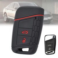 3 Button Silicone Remote Car Key Case Cover For VW PASSAT B8 Skoda Kodiaq Superb A7 Car Keyless Fob Shell Holder Protector 2015
