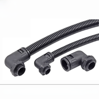 Corrugated Pipe Turning Joint Electric Box Waterproof Protection Cable Plastic Fixed Head AD13 AD15.8 AD18.5 AD21.2 AD25 L Type