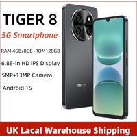 OSCAL TIGER 8 5G Ai Smartphone Android 15 6.88 inch HD 120Hz Display RAM 4GB/8GB+128GB ROM Storage 5MP+13MP Camera Buit-in Ai