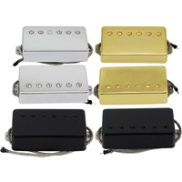 FLEOR 2pcs Alnico 5 LP Pickup Guitar Humbucker Neck+Bridge Pickups Set for LP Guitar Parts,Chrome/Gold /Black Choose