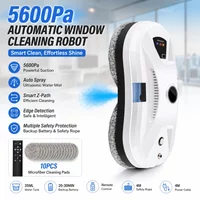 W pełni automatyczny inteligentny robot do czyszczenia szyb w wysokich budynkach, mocne ssanie 5600 Pa, inteligentna nawigacja, robot do czyszczenia s