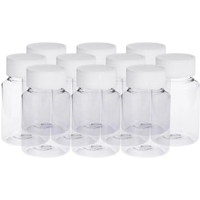 10Pcs 15ml 30ml Plastic Pill Bottles Plastic Seal Bottles Solid Powder Medicine Pill Vial Container Reagent Packing Bottles