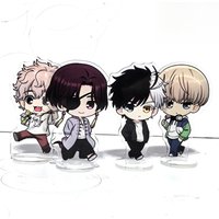 Anime 8cm WIND BREAKER Acrylic Key Chain Kawaii Room Decor Figure Stand Model Tabletop Decoration Gift