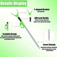 Two Color Retractable Y Shape Fishing Rod Holder Rotating Aluminum Alloy Rod Rack for Outdoor Fishing
