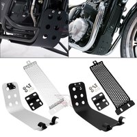 Motorcycle Engine Guard Bash Skid Plate Oil Cooler Cover For Triumph Bonneville SE T100 Thruxton Scrambler 900 Steve Mcqueen