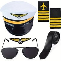 PESENAR Pilot clothing set aviation pilot captain pilot hat shoulder badge badge tie accessory