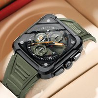 Top Brand CURREN Men's Watches Luxury Square Quartz Wrist Watch Original Waterproof Luminous Chronograph Watch for Men Relogio