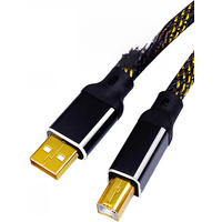 TODN HIFI USB Cable DAC A-B Alpha 4N OFC Digital AB Audio A to B high-end Type A to Type B Hifi Data Cable