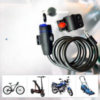 AliExpress Bicycle Motorcycle Chain Lock 80cm Metal Anti Theft Bike Lock with 2 Keys for Maximum Security & Reinforcement of Bicycle Lock