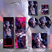 6Pcs/Set Love and Deepspace Lucky Gift Bag Cartoon Xavier Zayne Rafayel ralayo Sylus Caleb Collection Bag Keychain Laser badge