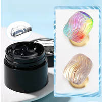 NICOLE DIARY Wave Liner Nail Gel for 3D Shaping Art Semi Permanent Solid Chrome Molding Gel For DIY Painting Drawing Manicure