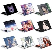 DIY Anime Cover Laptop Skins Sticker 2pcs 13.3"14"15.6"17.3" Notebook Vinyl Skin Decorate Decal for Macbook /Lenovo/Asus/Hp/Acer