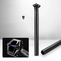 AliExpress Lexon LEXON Ultralight 145g/155g Bicycle Seatpost Carbon 27.2/31.6mm Two Sizes MTB/Gravel/Road Bike Seating Tube 350mm Length Seatpost