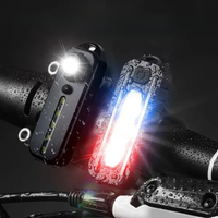 AliExpress NONE LED Red Blue Shoulder Police Light with Clip USB Charging Flashing Warning Safety Flashlight Torch Bike Warn LANTERN Light